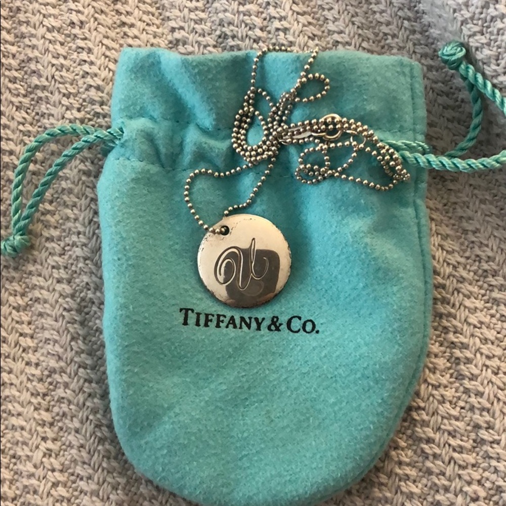 Tiffany’s Initial Tag Necklace